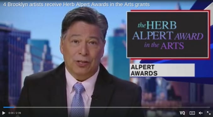 4 BROOKLYN ARTISTS RECEIVE HERB ALPERT AWARDS IN THE ARTS GRANTS