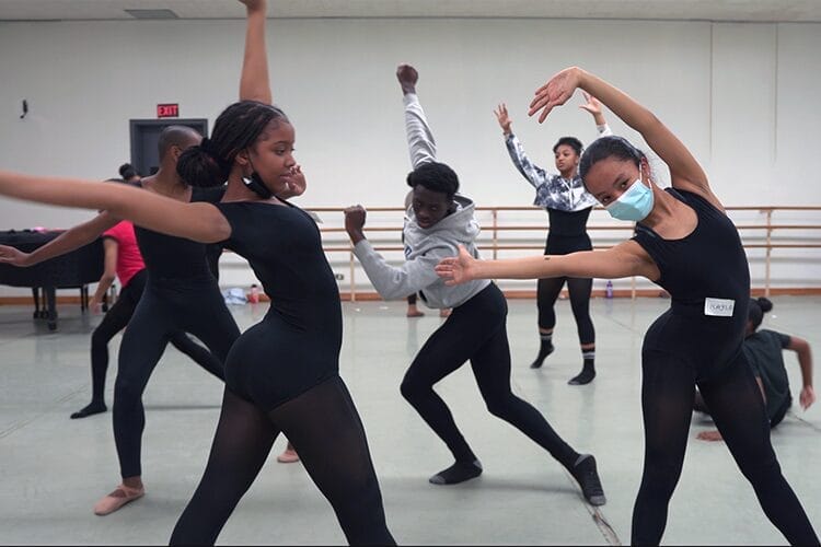 Youth Dancers from Harlem School of the Arts Work with Columbia Students to Prepare for 'Such Sweet Thunder' Performance