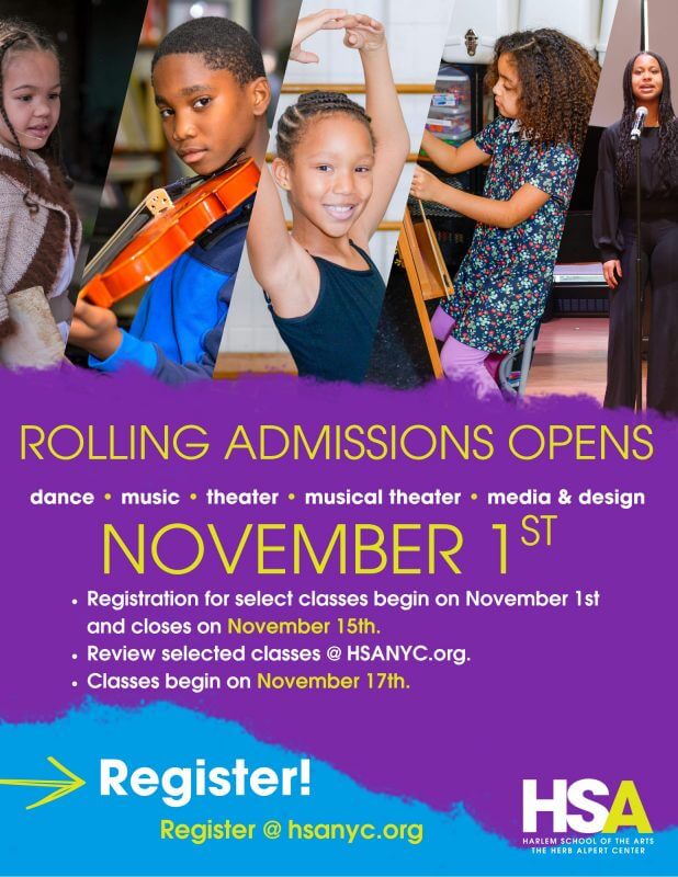 Rolling Admissions Registration Opens November 1st!