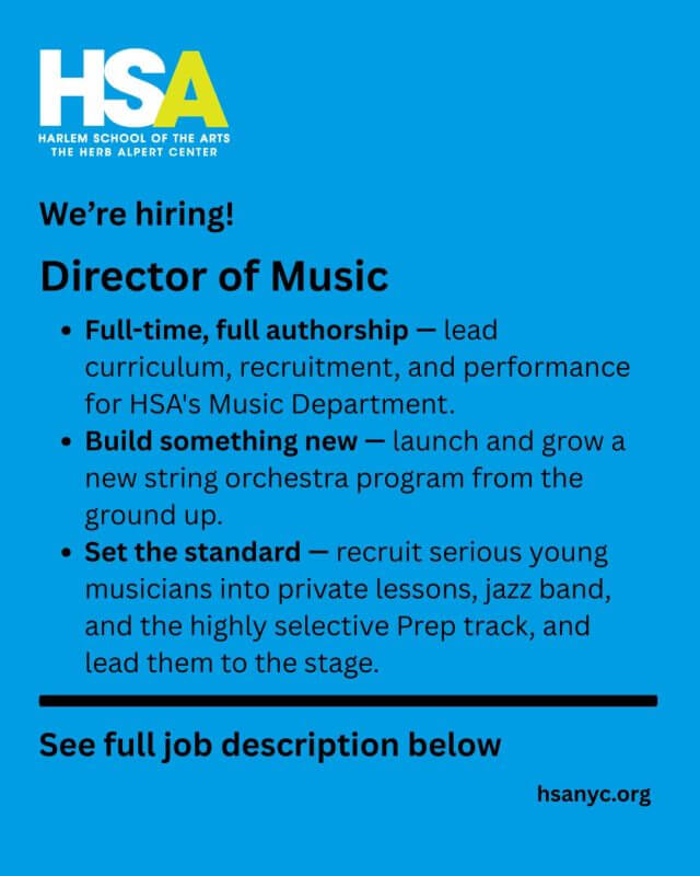 We’re Hiring: Director of Music